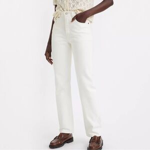 NWT Levi’s 501 Original Fit Women’s Jeans in Blank Slate (White) - 26 x 32